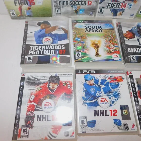 Lot 10 Sony PS3 Sports Video Games Hockey NHL FIFA Soccer PGA Golf NFL Football - Picture 4 of 5